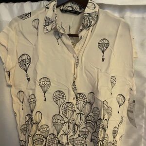 Zara short sleeve blouse